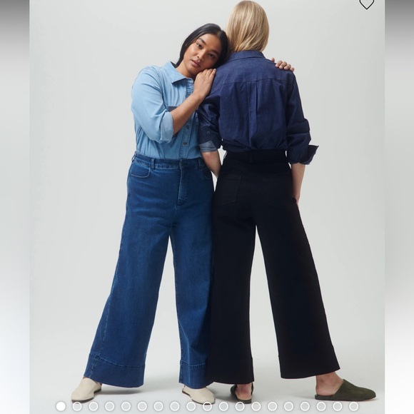 Universal Standard Denim - Universal Standard Blue 4XS(00-0) CARRIE HIGH RISE WIDE LEG JEANS